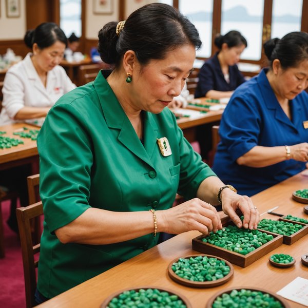 Quelle croisière permet de participer à des ateliers de fabrication de bijoux en jade en Chine?