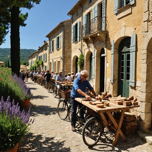 Comment organiser un séjour en Provence avec des cours de sculpture sur bois et des balades à vélo?